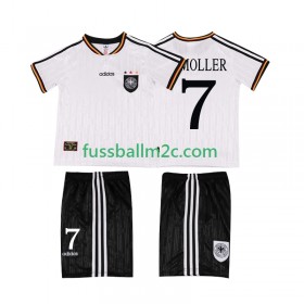 Fußballtrikots Deutschland Moller 7 Retro Kinder Heim Trikotsatz 1996